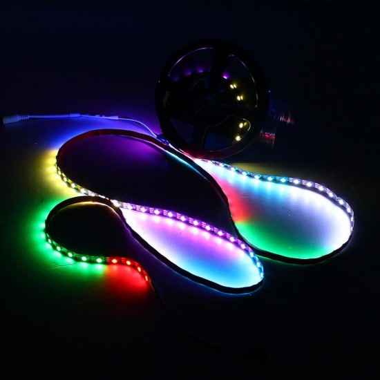 DC5V 1M 2M 12W 24W WS2812 IC SMD5050 Module Bead Tilt 45° Non-waterproof RGB LED Strip Light DC5V 1M 2M 12W 24W WS2812 IC SMD5050 Module Bead Tilt 45° Non-waterproof RGB LED Strip Light