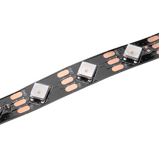 DC5V 1M 2M 12W 24W WS2812 IC SMD5050 Module Bead Tilt 45° Non-waterproof RGB LED Strip Light DC5V 1M 2M 12W 24W WS2812 IC SMD5050 Module Bead Tilt 45° Non-waterproof RGB LED Strip Light