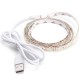 DC5V 1M USB Pure White Warm White Red Blue 2835 SMD Waterproof LED Strip Backlight for Home