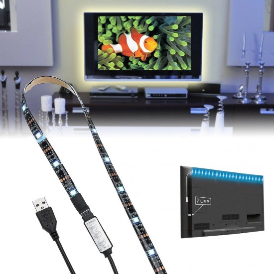 DC5V USB Powered SMD5050 RGB Color Change LED Strip Light Computer TV Backlight Kit DC5V USB Powered SMD5050 RGB Color Change LED Strip Light Computer TV Backlight Kit