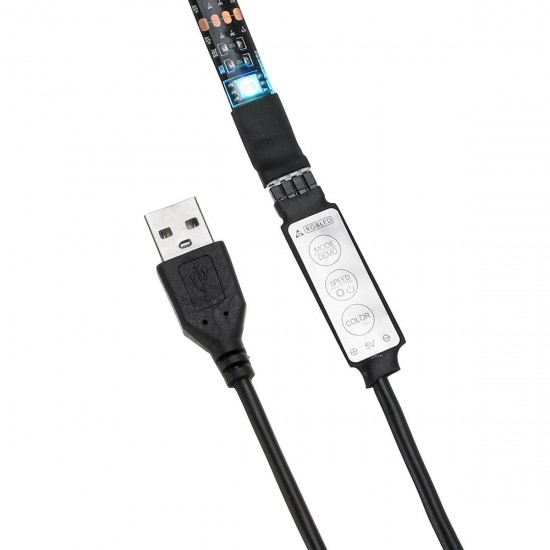 DC5V USB Powered SMD5050 RGB Color Change LED Strip Light Computer TV Backlight Kit DC5V USB Powered SMD5050 RGB Color Change LED Strip Light Computer TV Backlight Kit