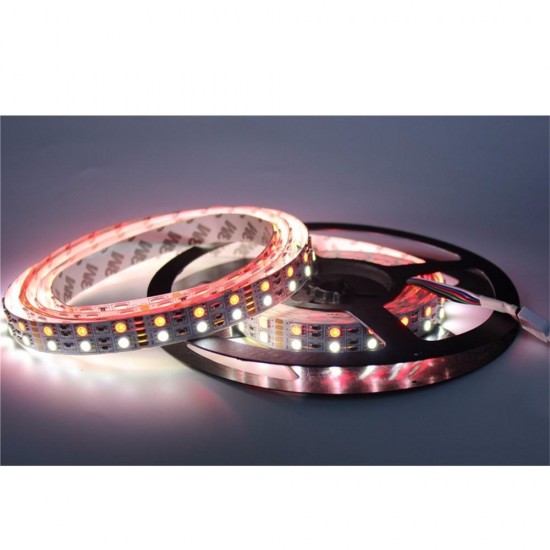 Double Rows Flexible Non-waterproof SMD5050 RGB+WW 5M 600LED Strip Light for Indoor Living Room Home Decoration DC12V