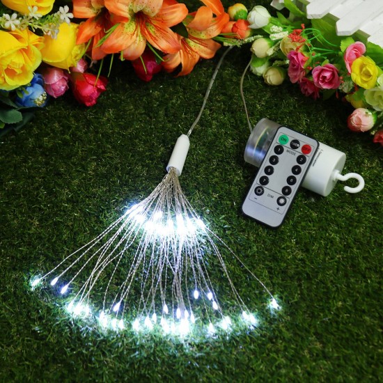 Hanging LED Firework Fairy String Light 8Modes Remote Home Party Wedding Decor