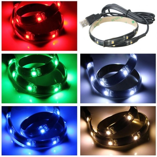 LED Strip 30CM Light 3528 Waterproof With USB Port Cable Super Bright DC 5V