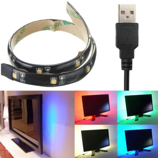 LED Strip 30CM Light 3528 Waterproof With USB Port Cable Super Bright DC 5V