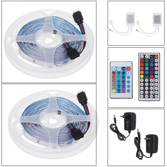 RGB LED Light Strip with 24/44Key Remote Controller 5050 SMD Cuttable Linkable Christmas Decorations Clearance Christmas Lights RGB LED Light Strip with 24/44Key Remote Controller 5050 SMD Cuttable Linkable Christmas Decorations Clearance Christmas Lights