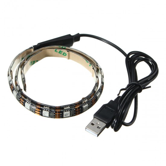 Waterproof 5050 USB Black TV PC Background RGB LED Strip Light Xmas Decor+ Remote DC5V Waterproof 5050 USB Black TV PC Background RGB LED Strip Light Xmas Decor+ Remote DC5V