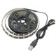 Waterproof 5050 USB Black TV PC Background RGB LED Strip Light Xmas Decor+ Remote DC5V