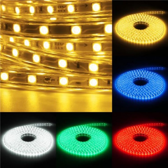 Waterproof IP67 10M 600SMD 5050 Red/Blue/Green/Warm White/White/RGB LED Light Strip 220V Waterproof IP67 10M 600SMD 5050 Red/Blue/Green/Warm White/White/RGB LED Light Strip 220V