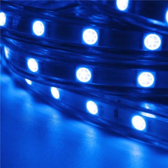 Waterproof IP67 2M 60SMD 5050 Red/Blue/Green/Warm White/White/RGB LED Light Strip 220V