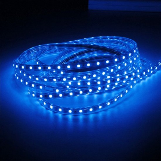 Waterproof IP67 5M 300SMD 5050 Red/Blue/Green/Warm White/White/RGB LED Light Strip 220V