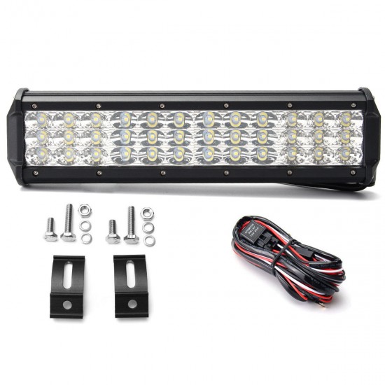 12 Inch 180W LED Light Bar Flood Spot Combo Off Road Car Truck 10-30V