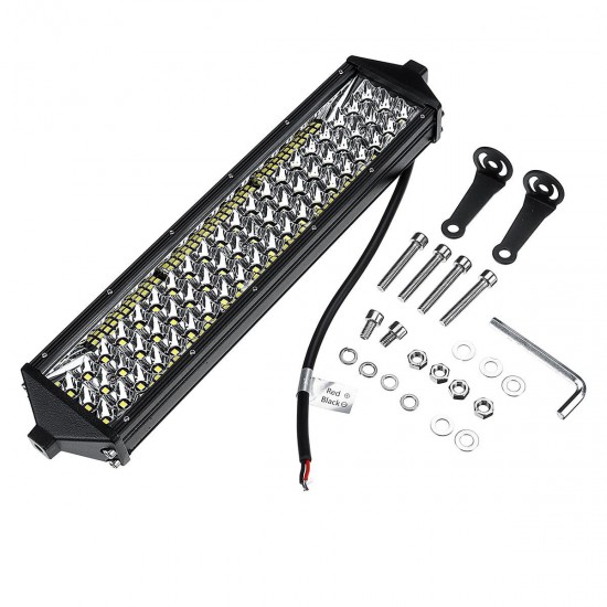 12 pouces 40W 3 rangées LED barres lumineuses de travail conduisant le feu de brouillard 6000K blanc 10 ~ 32V pour le véhicule de ramassage hors route