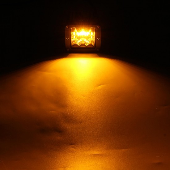 12W LED Work Light Bars Combo Beam White+Amber Driving Fog Lamp for 12V/24V Off Road SUV ATV UTV 4WD Trailer 12W LED Work Light Bars Combo Beam White+Amber Driving Fog Lamp for 12V/24V Off Road SUV ATV UTV 4WD Trailer