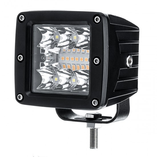 12W LED Work Light Bars Combo Beam White+Amber Driving Fog Lamp for 12V/24V Off Road SUV ATV UTV 4WD Trailer 12W LED Work Light Bars Combo Beam White+Amber Driving Fog Lamp for 12V/24V Off Road SUV ATV UTV 4WD Trailer