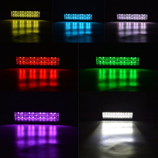 144W 12 Inch RGB LED Work Light Bar Driving Fog Lamp 10-32V For 4WD SUV Truck UTE Offroad ATV 144W 12 Inch RGB LED Work Light Bar Driving Fog Lamp 10-32V For 4WD SUV Truck UTE Offroad ATV