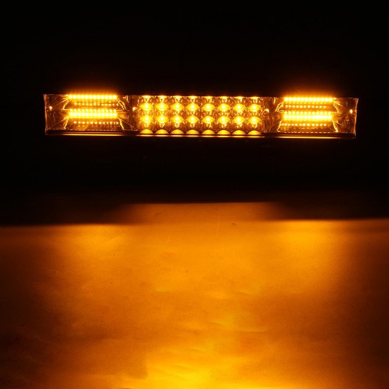 14.5Inch 216W LED Work Light Bar Strobe Flash Lamp Waterproof Dual Color White+Amber 10-30V for Offroad SUV Truck Trailer 14.5Inch 216W LED Work Light Bar Strobe Flash Lamp Waterproof Dual Color White+Amber 10-30V for Offroad SUV Truck Trailer