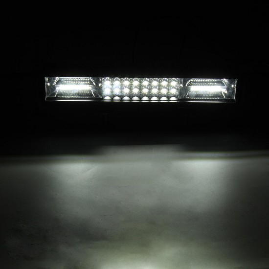 14.5Inch 216W LED Work Light Bar Strobe Flash Lamp Waterproof Dual Color White+Amber 10-30V for Offroad SUV Truck Trailer 14.5Inch 216W LED Work Light Bar Strobe Flash Lamp Waterproof Dual Color White+Amber 10-30V for Offroad SUV Truck Trailer