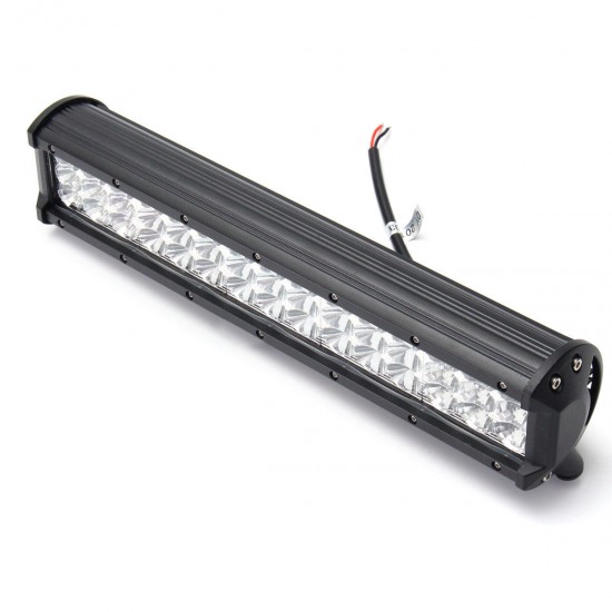 14Inch LED Work Light Bar Tri Row Flood Spot Combo Beam DC10-30V 135W for JEEP Off Road SUV