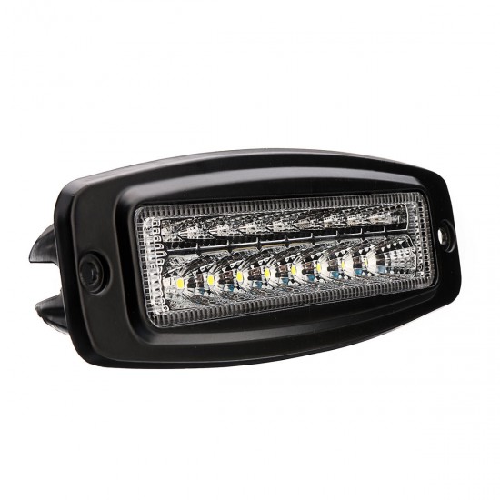 18W 1300LM LED Work Light Bar Flush Mount Dual Color Driving Lamp Turn Signal for Jeep SUV Offroad 18W 1300LM LED Work Light Bar Flush Mount Dual Color Driving Lamp Turn Signal for Jeep SUV Offroad