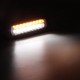 18W 1300LM LED Work Light Bar Flush Mount Dual Color Driving Lamp Turn Signal for Jeep SUV Offroad