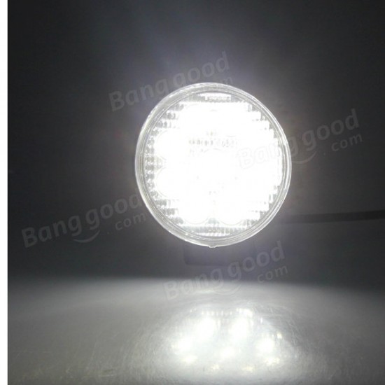 27W 9 LED Round Work Light Spot Beam Off Road Light Truck