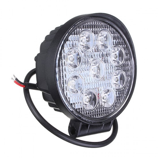 27W Car 9LED Round Work Light Bright Lamp White For Camp Truck ATV 27W Car 9LED Round Work Light Bright Lamp White For Camp Truck ATV