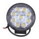 27W Car 9LED Round Work Light Bright Lamp White For Camp Truck ATV