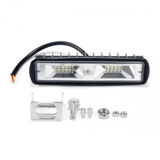 2Inch 48W 16LED Work Light Bar Spotbeam Driving Fog Lamp White 12/24V for Off Road Vehicle SUV ATV 2Inch 48W 16LED Work Light Bar Spotbeam Driving Fog Lamp White 12/24V for Off Road Vehicle SUV ATV