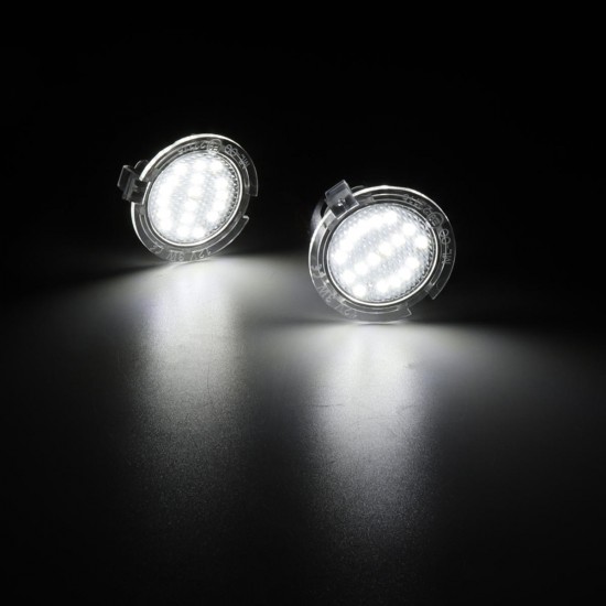 2Pcs 18 LED Side Mirror Rearview Puddle Light 6000K DC 12V 3W Waterproof for Toyota Tundra/Sequoia 2Pcs 18 LED Side Mirror Rearview Puddle Light 6000K DC 12V 3W Waterproof for Toyota Tundra/Sequoia