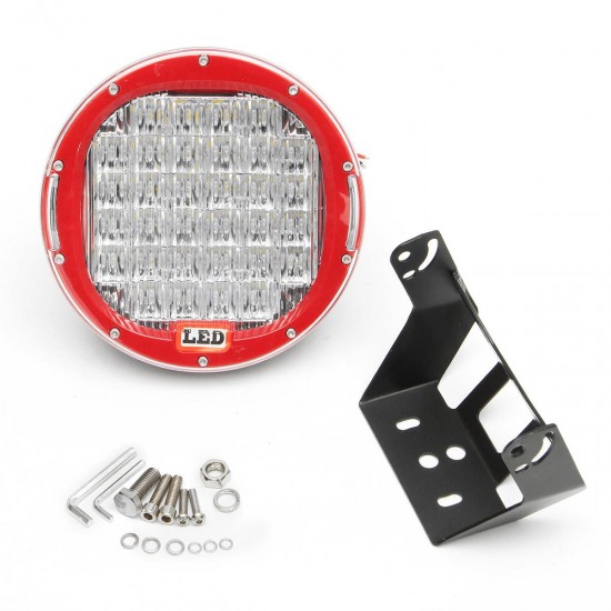 32LED 9 Inch Red Round Work Lamp Light Flood Cover For Car Offroad SUV 4WD 32LED 9 Inch Red Round Work Lamp Light Flood Cover For Car Offroad SUV 4WD