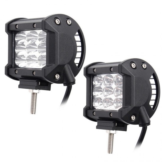 4 Inch LED Spot/Flood Beam Work Light Bar DC10-30V 27W 2295LM 6000K for Off Road Vehicle Truck Boat 4 Inch LED Spot/Flood Beam Work Light Bar DC10-30V 27W 2295LM 6000K for Off Road Vehicle Truck Boat
