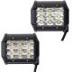 4 Inch LED Spot/Flood Beam Work Light Bar DC10-30V 27W 2295LM 6000K for Off Road Vehicle Truck Boat