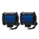 4'' Inch Tri-Row 60W 720LM 20LED Work Light Bar Flood Spot Combo Fog Lamp Blue for Offroad SUV