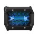 4'' Inch Tri-Row 60W 720LM 20LED Work Light Bar Flood Spot Combo Fog Lamp Blue for Offroad SUV