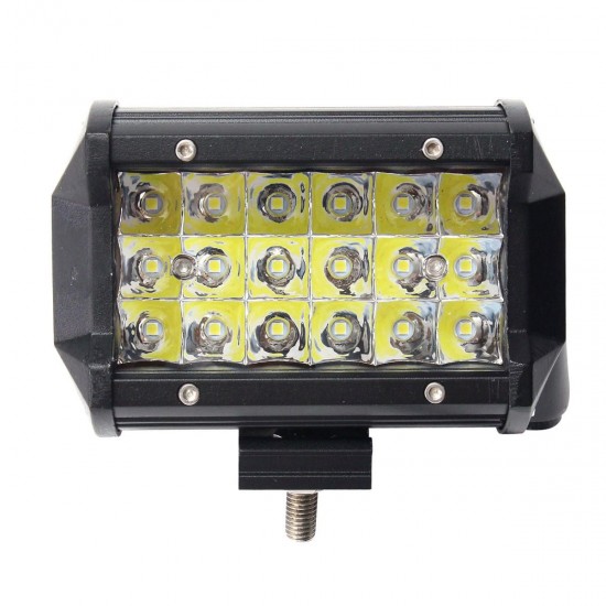 5 pouces 36W LED barre lumineuse de travail faisceau de tache IP67 10-30V Super blanc 2 pièces pour bateau de camion Jeep hors route