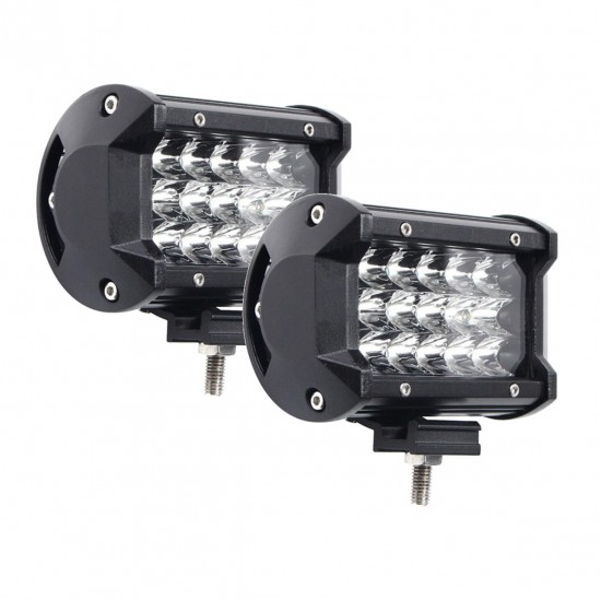 5 pouces 36W LED barre lumineuse de travail faisceau de tache IP67 10-30V Super blanc 2 pièces pour bateau de camion Jeep hors route 5 pouces 36W LED barre lumineuse de travail faisceau de tache IP67 10-30V Super blanc 2 pièces pour bateau de camion Jeep hors route