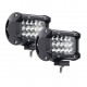 5 pouces 36W LED barre lumineuse de travail faisceau de tache IP67 10-30V Super blanc 2 pièces pour bateau de camion Jeep hors route