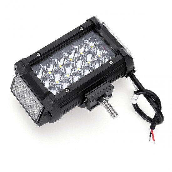 6Inch 54W LED Work Light Bar Side Shooter Flood Beam for Jeep Offroad ATV SUV Motorcycle