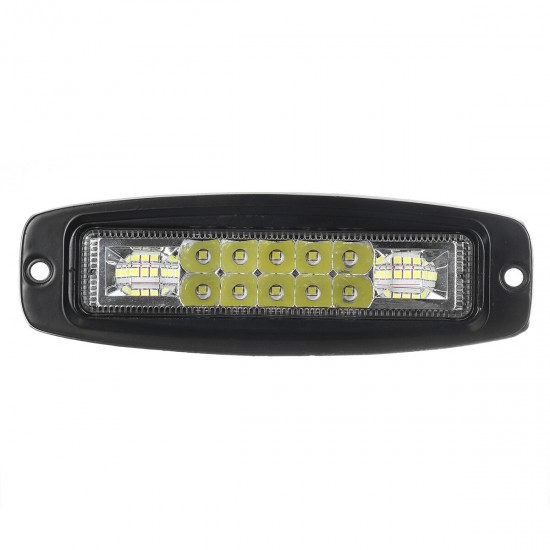 7 Inch Flood Beam LED Work Light Bar Super Slim Flush Mount 10-30V 48W 6000K White For ATV UTV SUV Truck Motorcycle 7 Inch Flood Beam LED Work Light Bar Super Slim Flush Mount 10-30V 48W 6000K White For ATV UTV SUV Truck Motorcycle