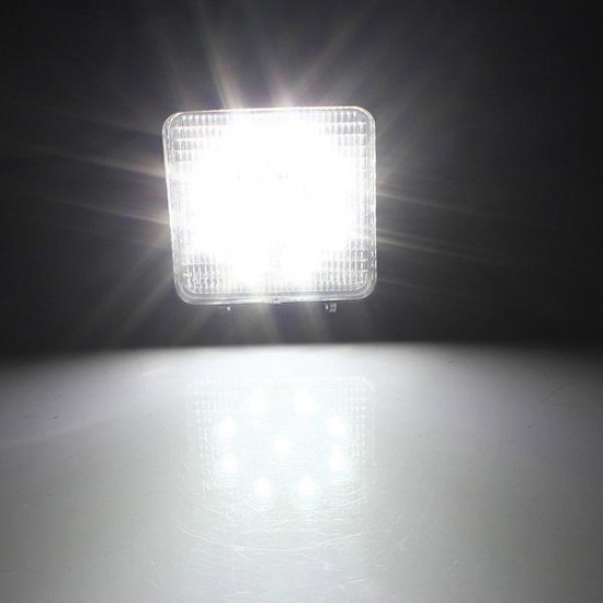 DC10-30V 27W 2500LM White 6000K 4X4 Square Flood LED Work Light forTruck ATV Boat Off Road Cars DC10-30V 27W 2500LM White 6000K 4X4 Square Flood LED Work Light forTruck ATV Boat Off Road Cars