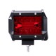 Pair Red 4Inch Tri Row 60W 20 LED Work Light Bar Flood Spot Combo Lamp for Car Offroad SUV