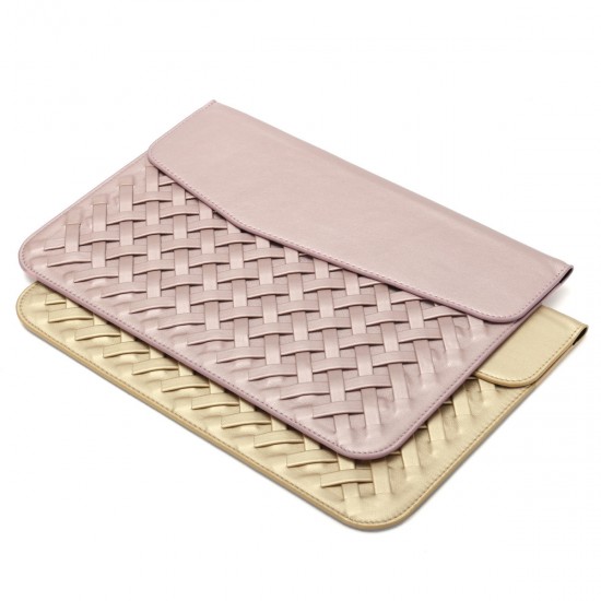 12 inch Weaving Laptop Bag PU Leather Case Cover Bag for Xiaomi Makbook Laptop 12 inch Weaving Laptop Bag PU Leather Case Cover Bag for Xiaomi Makbook Laptop