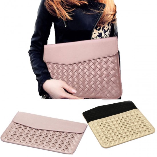 12 inch Weaving Laptop Bag PU Leather Case Cover Bag for Xiaomi Makbook Laptop 12 inch Weaving Laptop Bag PU Leather Case Cover Bag for Xiaomi Makbook Laptop