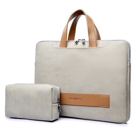 13.3 14 15.6 inch Portable Laptop Bag Waterproof PU Leather Laptop Case Casual Business Handbag for Men and Women 13.3 14 15.6 inch Portable Laptop Bag Waterproof PU Leather Laptop Case Casual Business Handbag for Men and Women