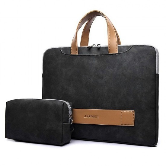 13.3 14 15.6 inch Portable Laptop Bag Waterproof PU Leather Laptop Case Casual Business Handbag for Men and Women 13.3 14 15.6 inch Portable Laptop Bag Waterproof PU Leather Laptop Case Casual Business Handbag for Men and Women