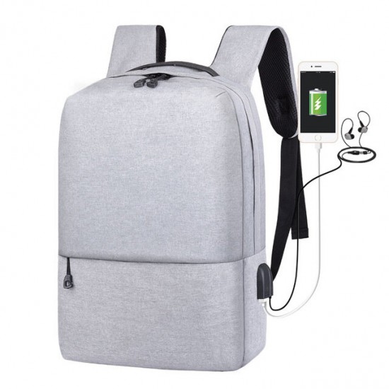 14 inch Laptop Bag with USB Charging Port Students School Bags Anti-theft Backpack for Men