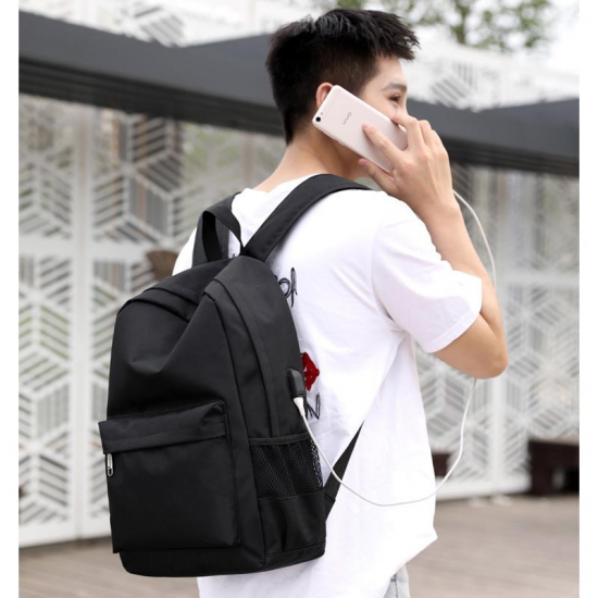 15.6 Inch USB Charging Backpack Laptop Backpacks Mens Womens Shoulder Bag Business Laptop Bag Casual Travel Backpack College Bag