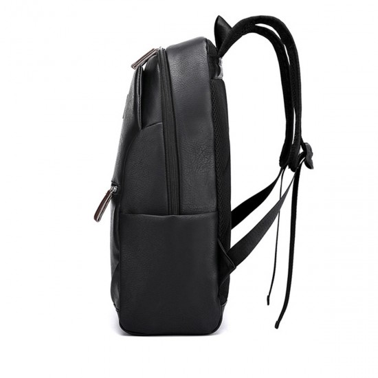 15.6 Inch Zipper PU Laptop Bag Business Travel Portable Men's Briefcases Messenger Documents Handbags