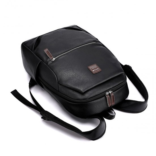 15.6 Inch Zipper PU Laptop Bag Business Travel Portable Men's Briefcases Messenger Documents Handbags